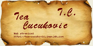 Tea Čučuković vizit kartica